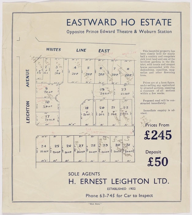 Eastward Ho estate : opposite Prince Edward Theatre & Woburn Station.