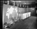 Interior of ANZ Bank head office with world map on board, Westside corner Collins & Queen Streets, Melbourne [picture] /
