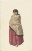 [Maori girl in cloak and red tartan skirt] [picture] /