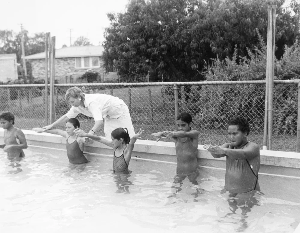 Swimming lesson