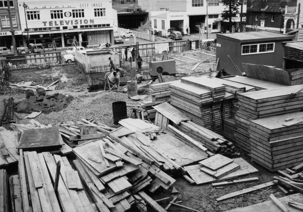 Construction of Education House, Wellington