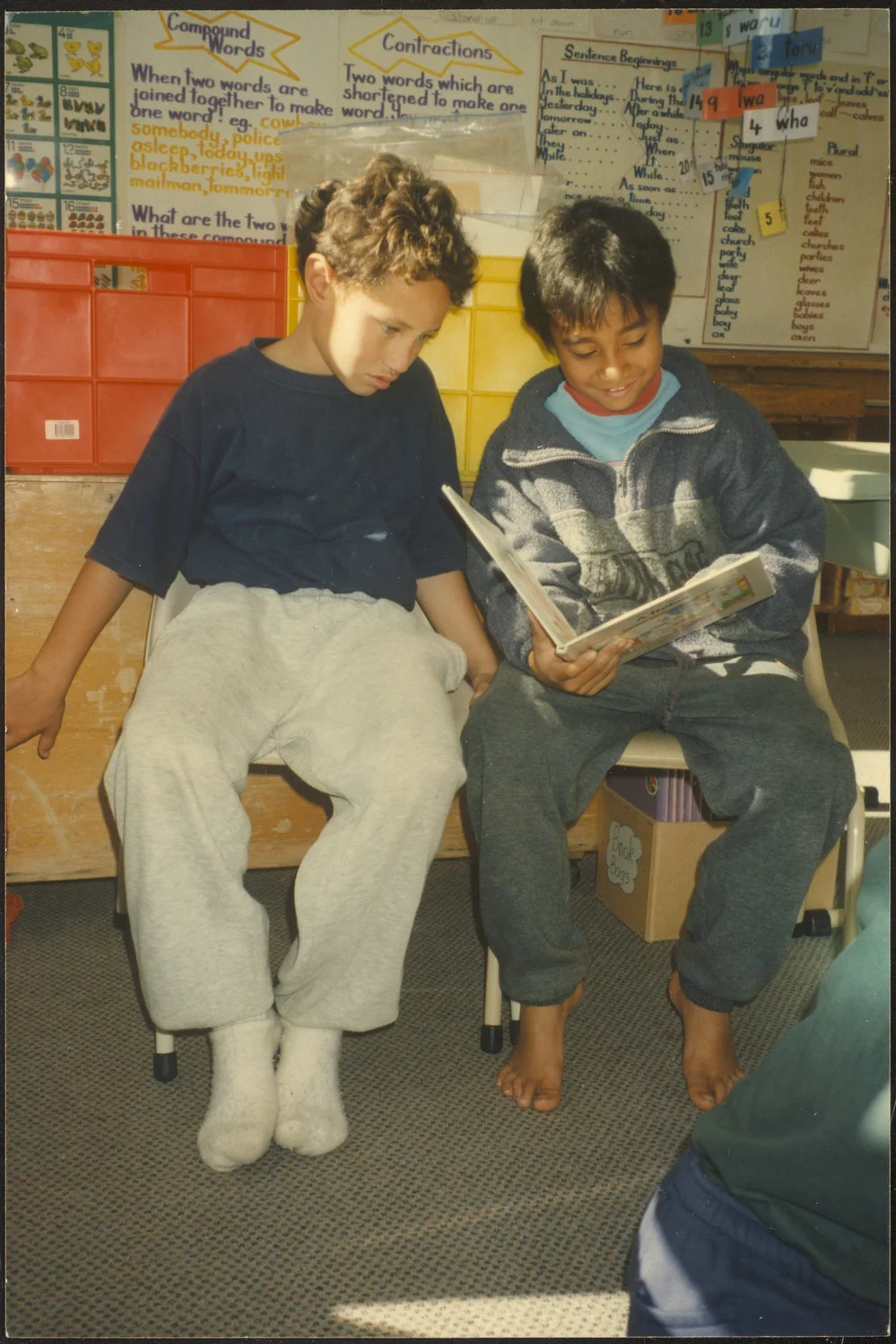 Boys reading