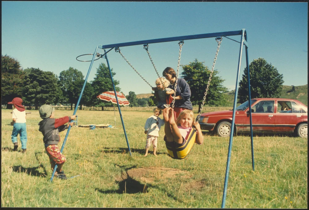 Swings. Hunterville mobile kindergarten
