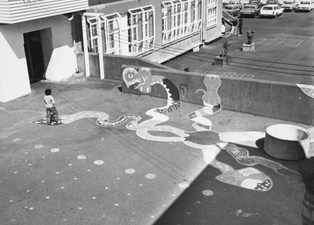 Playground mural, Clyde Quay School