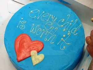Every Child is Worth It cake