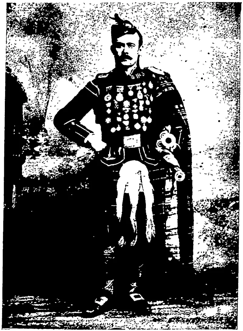 J. M'KECHNIE, JUN.  Champion pipe player and Highland dancer. (For particulars see Athletic Column.) (Otago Witness, 01 January 1902)