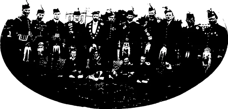A GROUP OF HIGHLAND DANCERS. (Otago Witness, 08 January 1908)