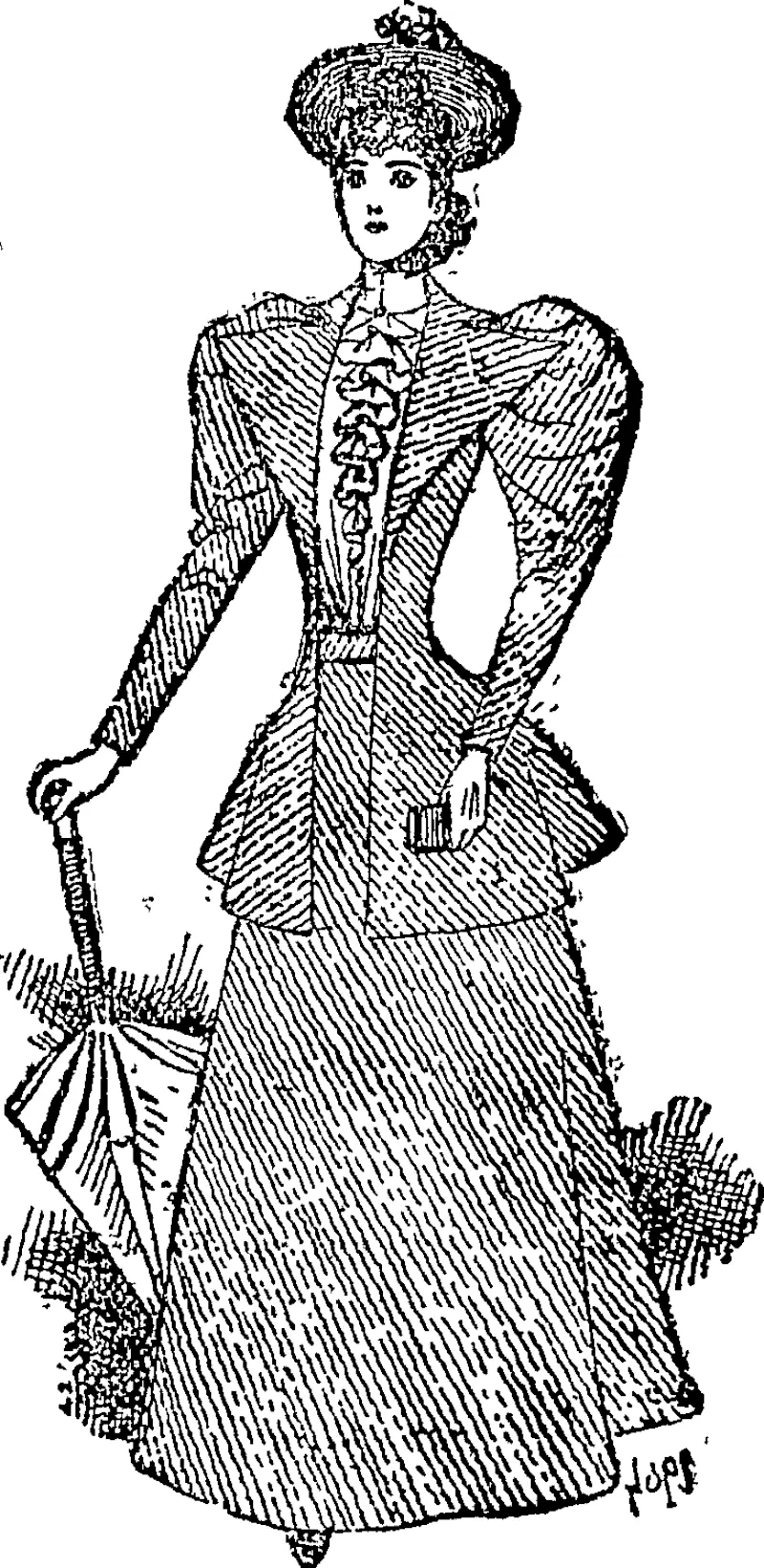 A Stylish Costume, (Auckland Star, 29 September 1894)