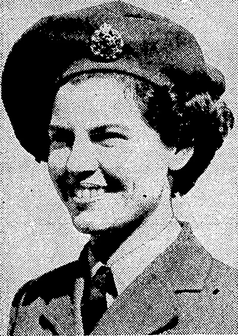 One of the smart waterproof berets, in Air Force blue serge, issued to members of the Women's Auxiliary Air Force. (Evening Post, 25 September 1942)