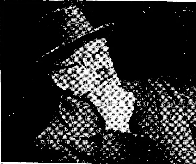 Sport and General," Photo. WEARING -GLASSES.—Mr, Ramsay MacDonald,whoiis to. have amoperanpnto his right eye. This photograph, taken only a few weksago,.showst,he:Prinie Minister wearing glasses-while altendijig f: r-, ;an outdoor function-near London;.' . (Evening Post, 05 May 1932)