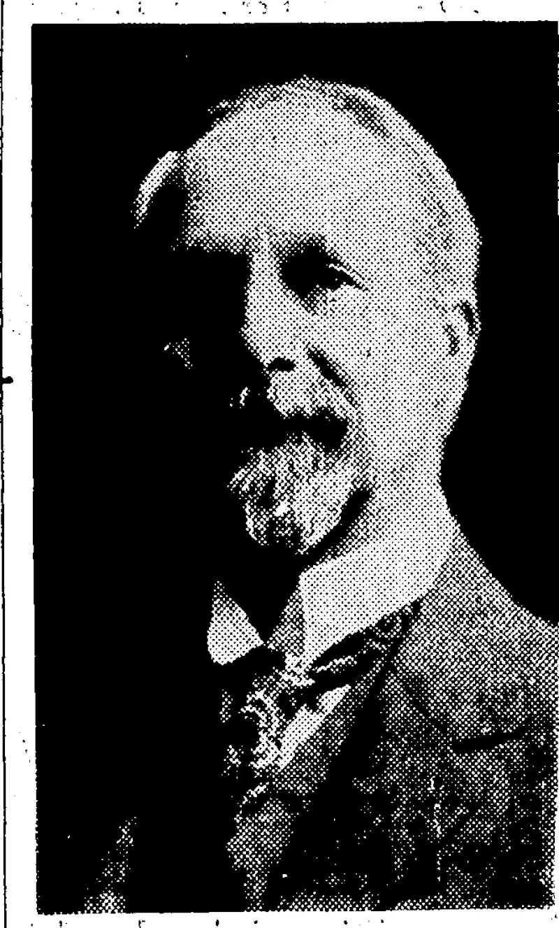 S.-P.. Andrew Photo.: DR.' C. E. ADAMS, Governmeni Astronomer and Seismologist, who retires on ' superannuation •today-after 25-years'.service. . (Evening Post, 30 April 1936)