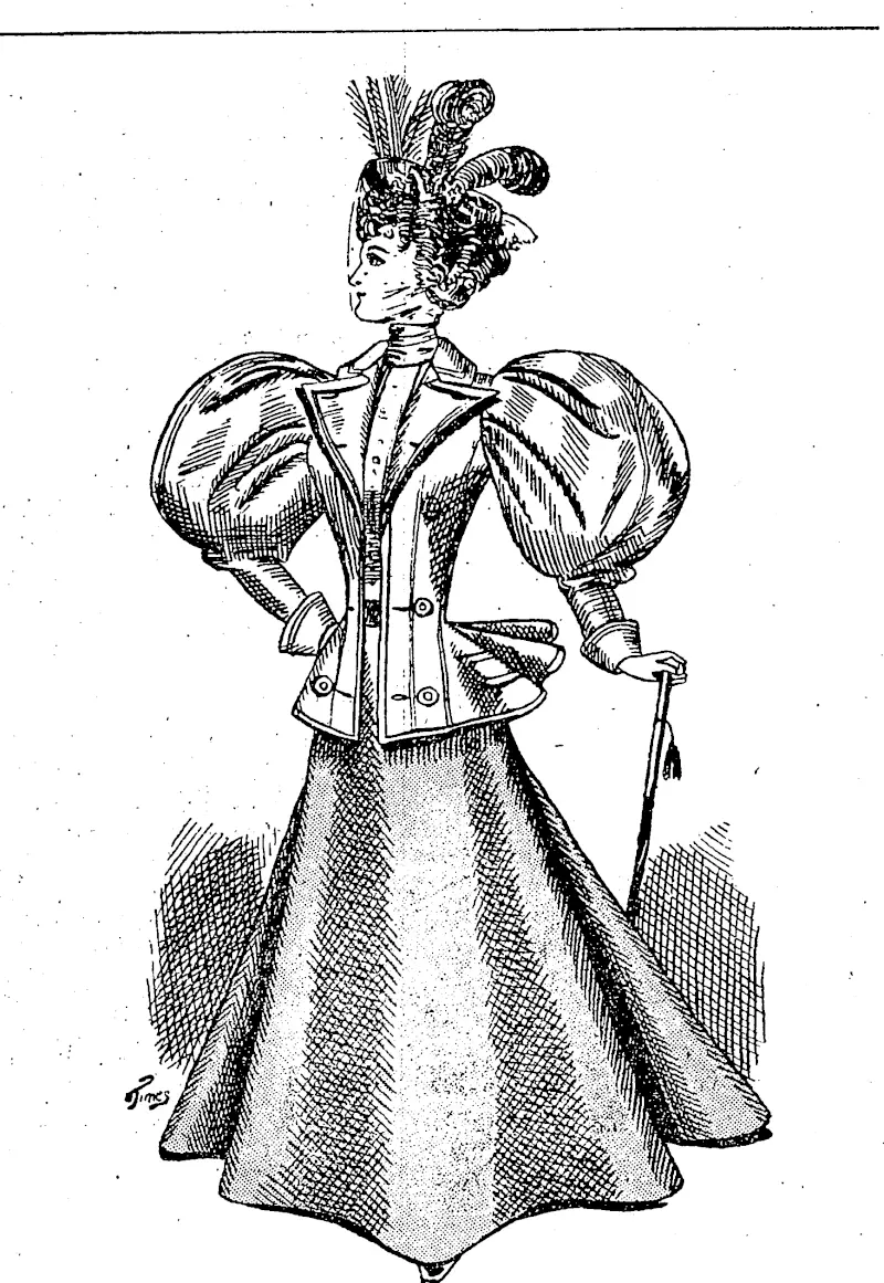 STYLISP TAILOE MADE COSTUME. (Star, 19 January 1897)