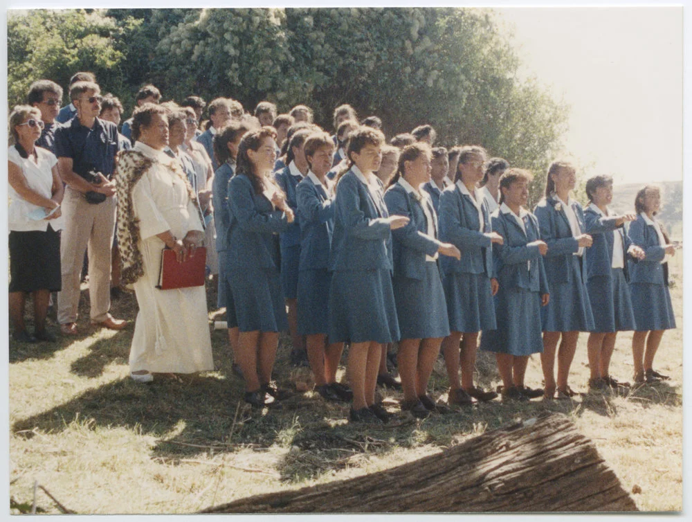 Service at site of Turakina Māori Girls' School