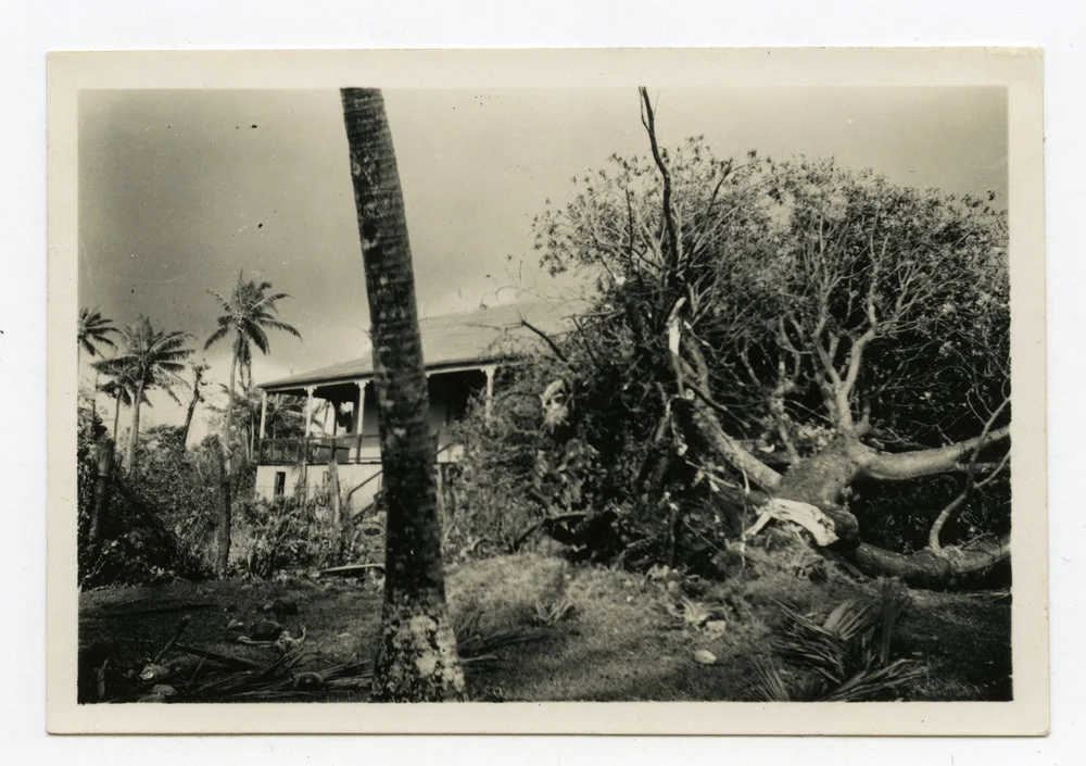 Hurricane damage at Nguna