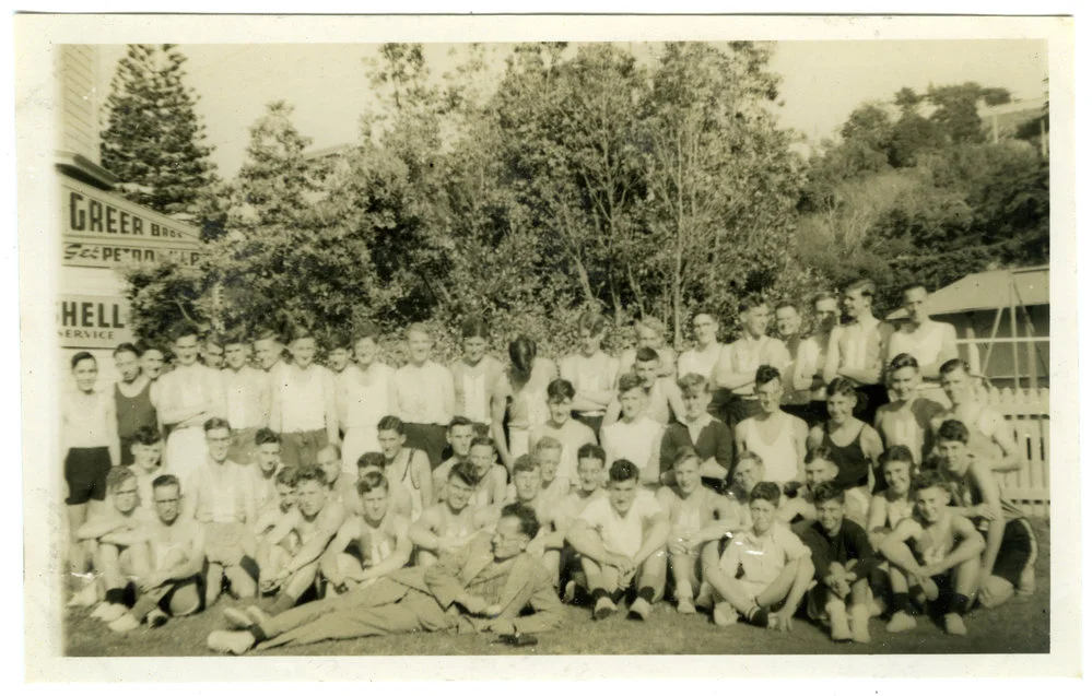 "Opening day, 1950, Wadestown," Presbyterian Harrier Club, Wellington
