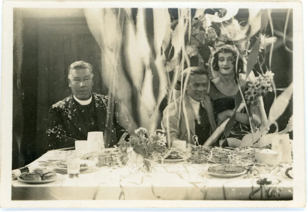 Dr. Merrington at a Knox College Party