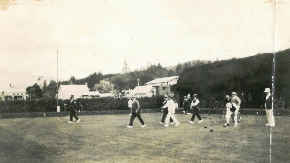 Playing lawn bowls at Wakefield