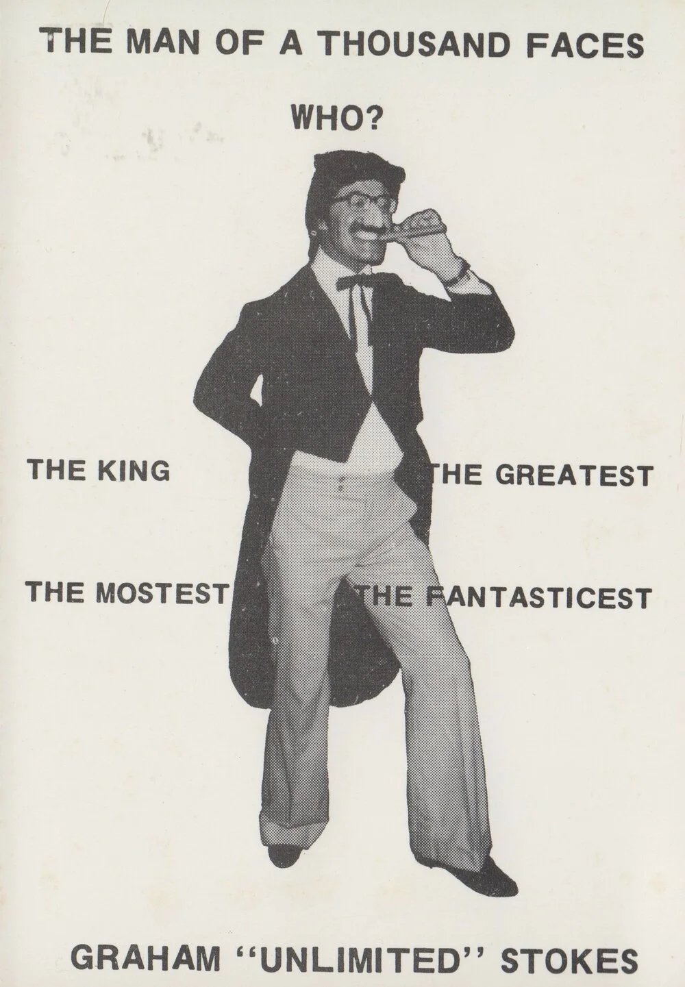 Graham Stokes as Groucho Marx; ca 1980s