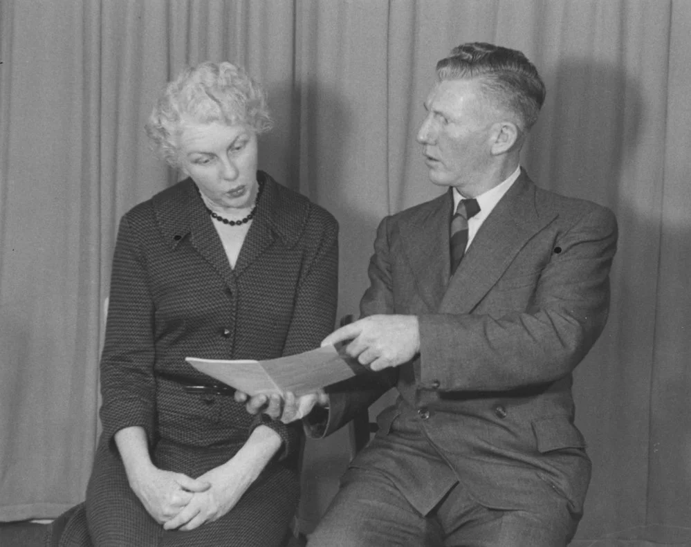 Heretaunga Players; Little Lambs Eat Ivy: Diana Bramwell, Ian McLeod.