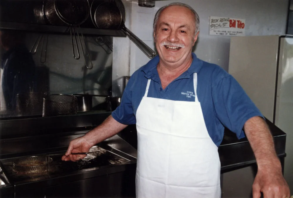 Con Ziogas from Con's Merton Street Fish & Chip Shop.