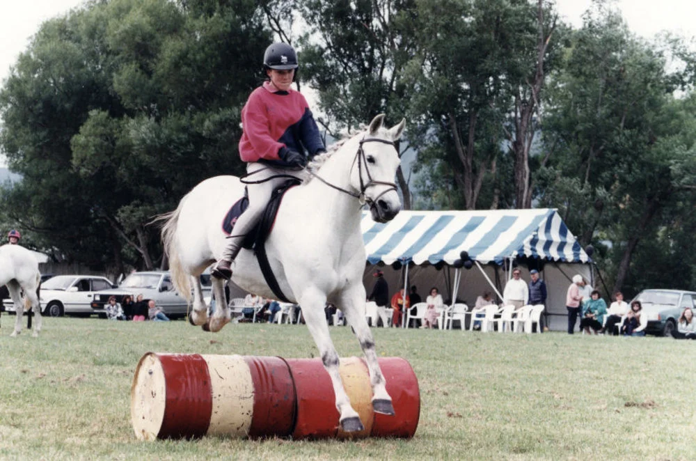 Pony Club 50th Jubilee, Moonshine Park; Julie Knauf on Shada.