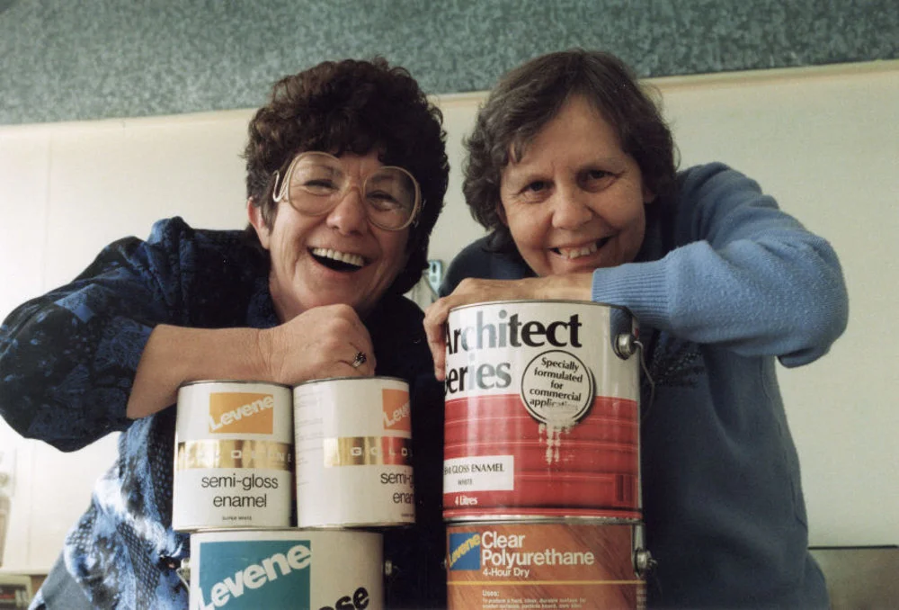 IHC Upper Hutt branch manager Thelma Sadler and Kristina home resident Margaret Cook.