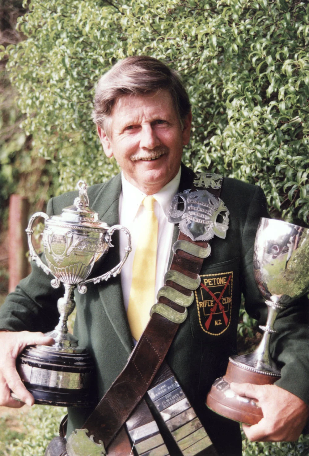 Rifle shooting; Ted Lockyer; prizes from Wellington Rifle Association Champs.