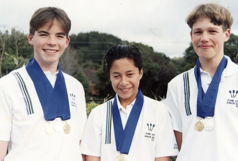 Darts; New Zealand junior championships medal winners Chas Forster, Tamati Taua, Daniel Marshall.