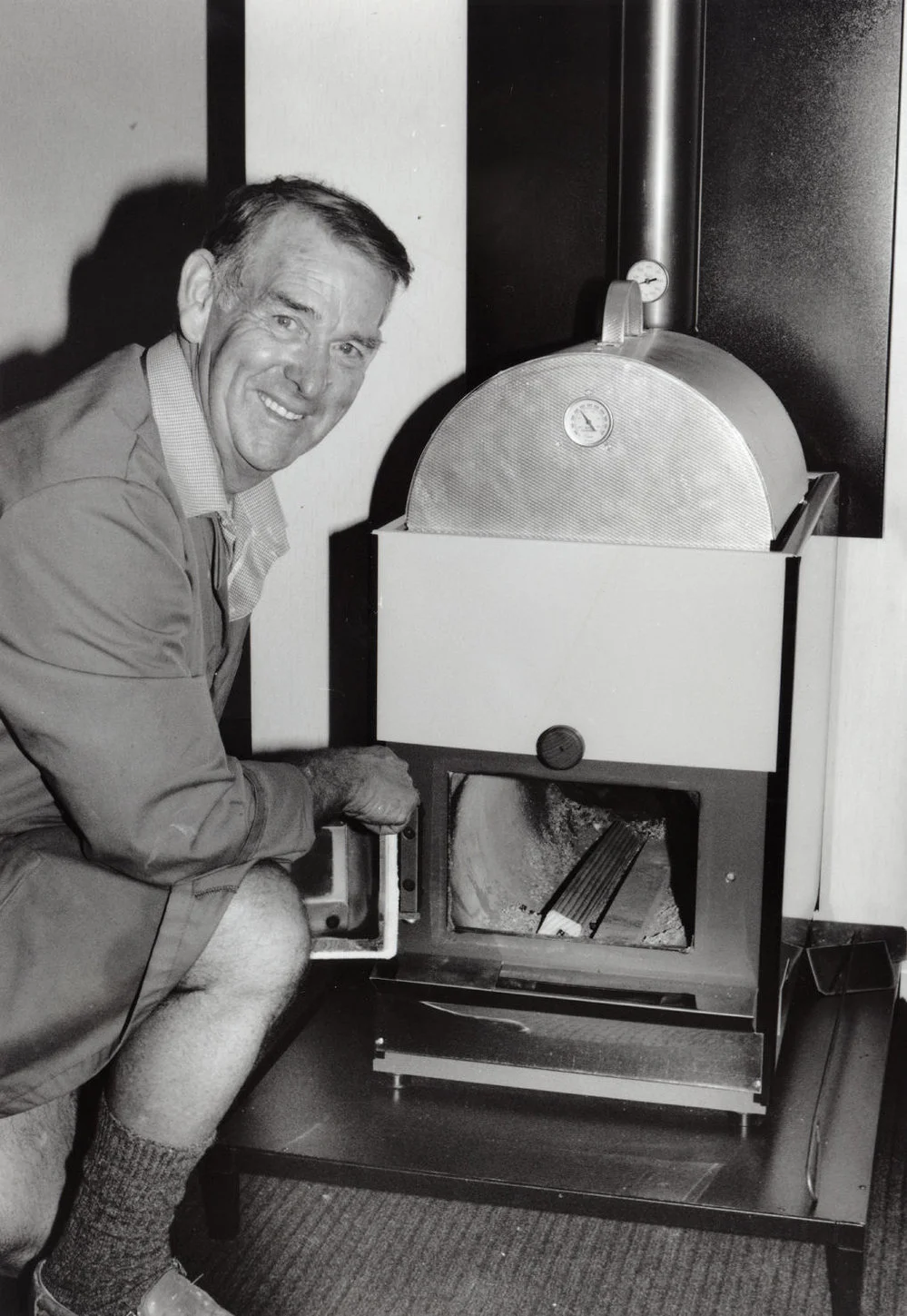 Trentham Engineering; 20-22 Goodshed Road; Arthur Harris and a Pyroclassic wood-burner.