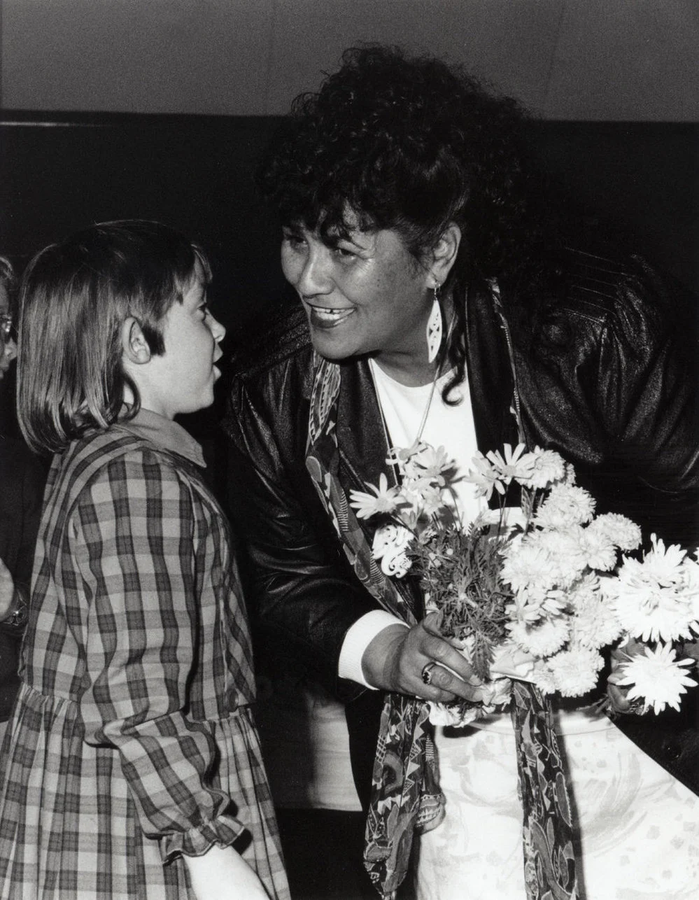 Mrs Hine Poa leaves Fraser Crescent School; 1991