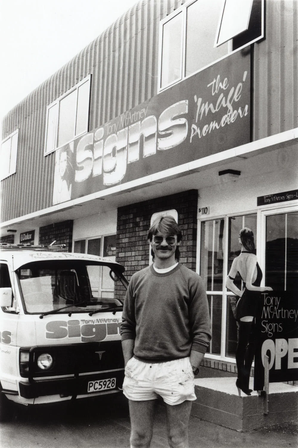 Tony McArtney Signs, 110 Whakatiki Street; owner Tony Pritchard.