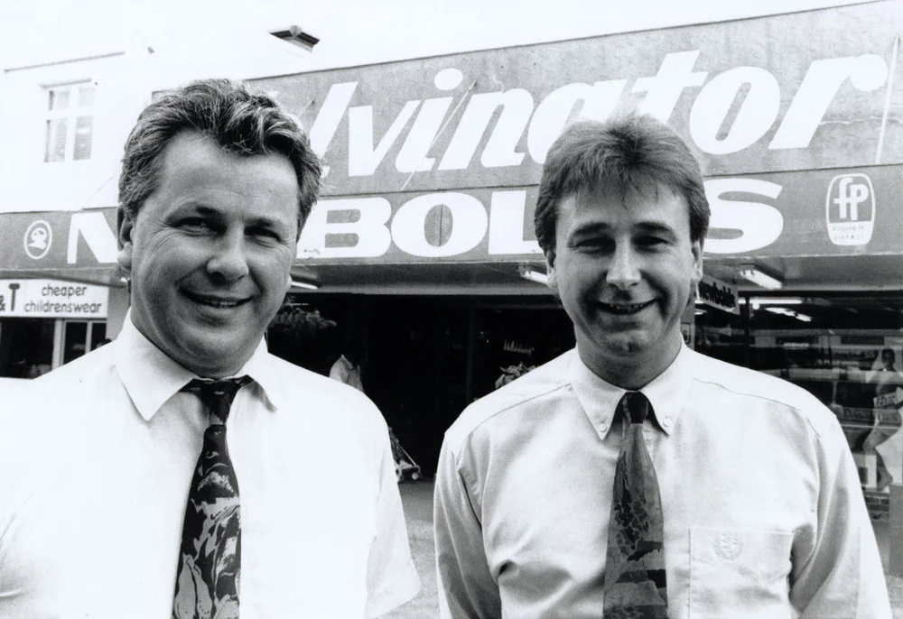 Newbolds 100%, 134-136 Main Street; joint owners John Heginbotham, James Omundsen; electrical goods.