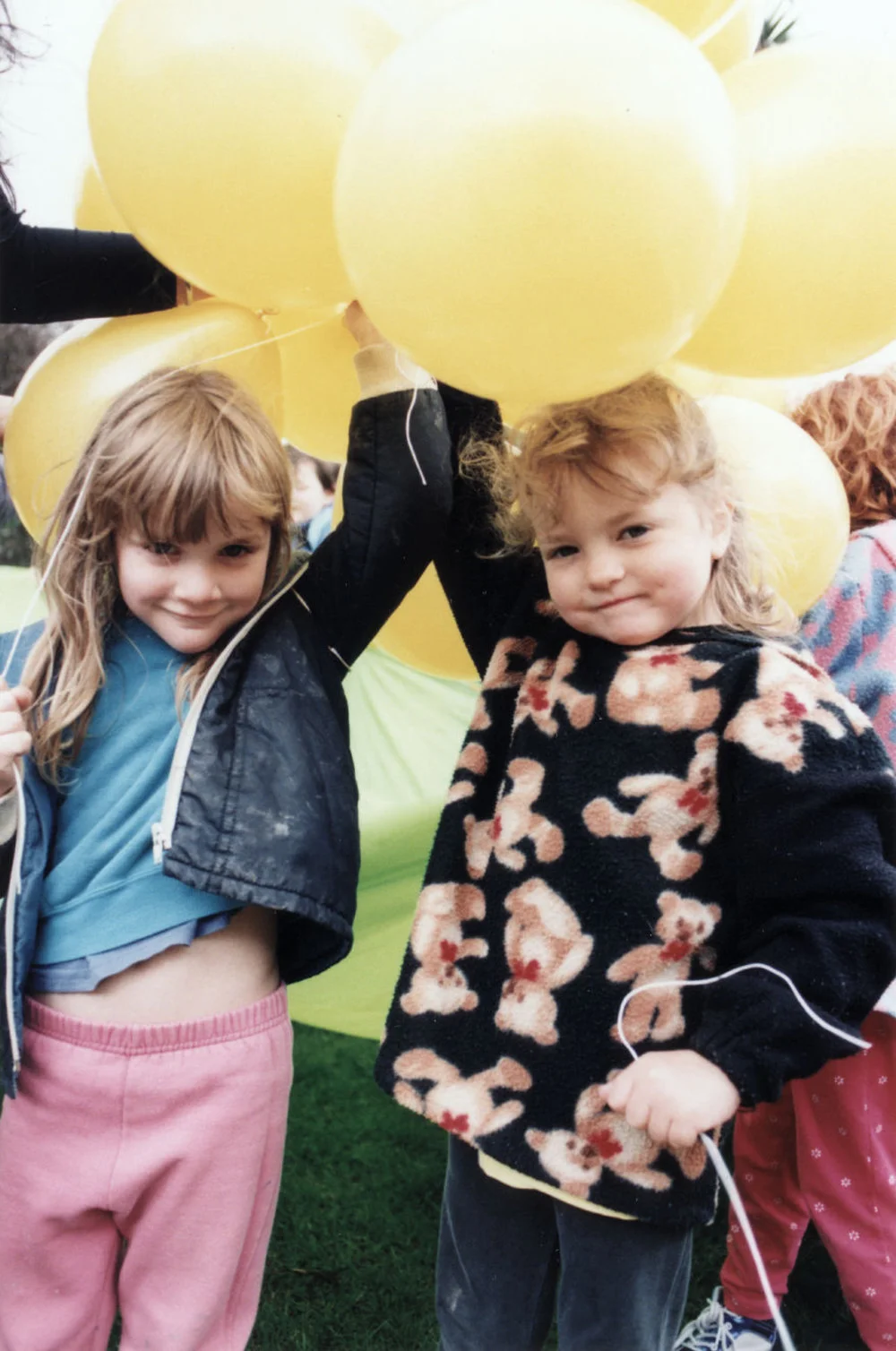 Birchville Kindergarten; Kindergaren Awareness Week balloons; Ella Clark, Caitlin Bedlington.