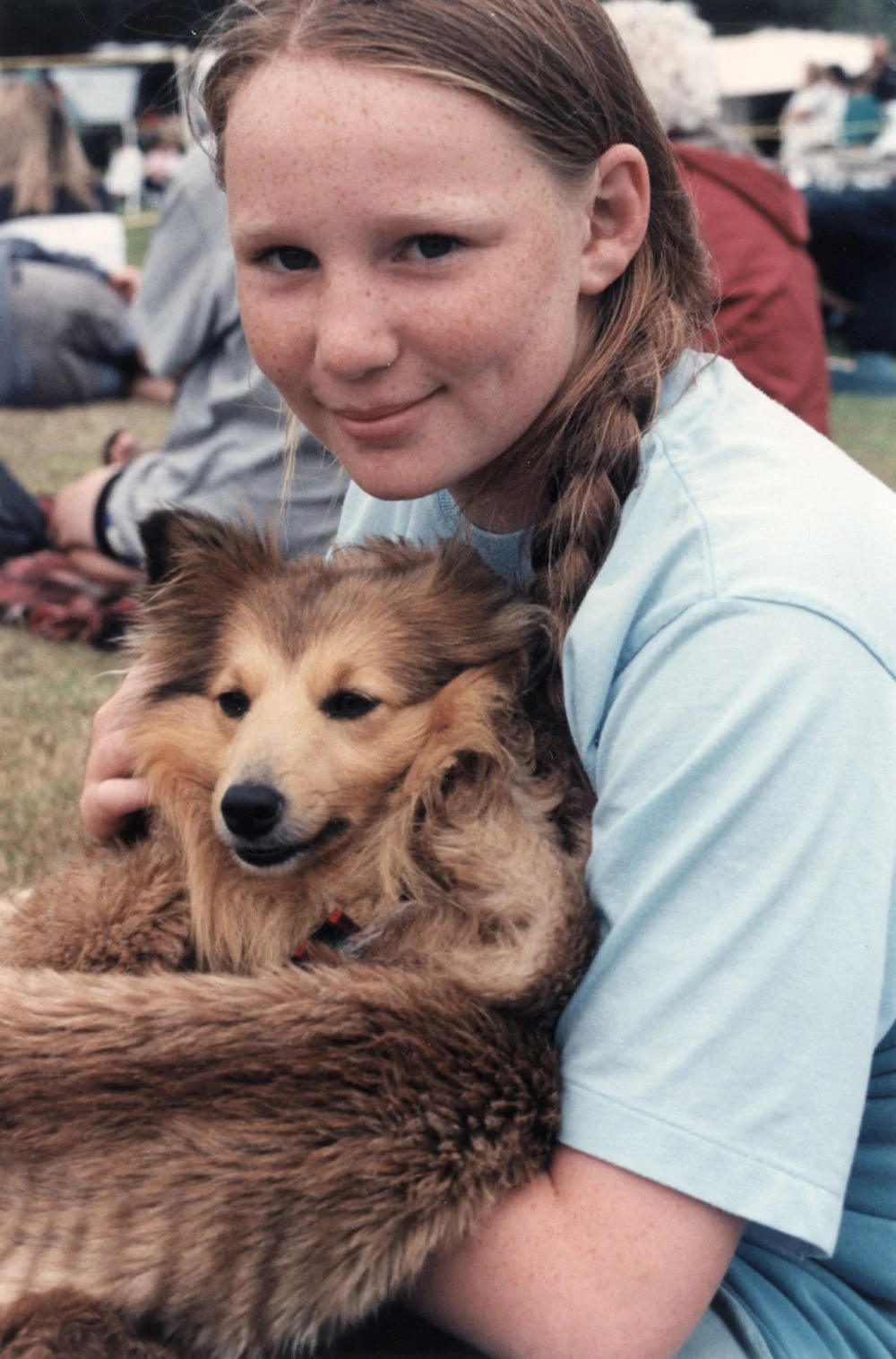 Animal Rescue Society; Moggy Dog show; Rachael Ayling and her Miniature Collie Sarah.