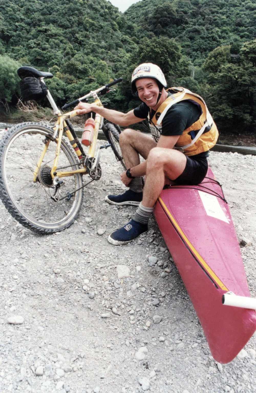 Upper Hutt Canoe Club; inaugural 'Birchville Buster Try' winner Russell Shepherd.