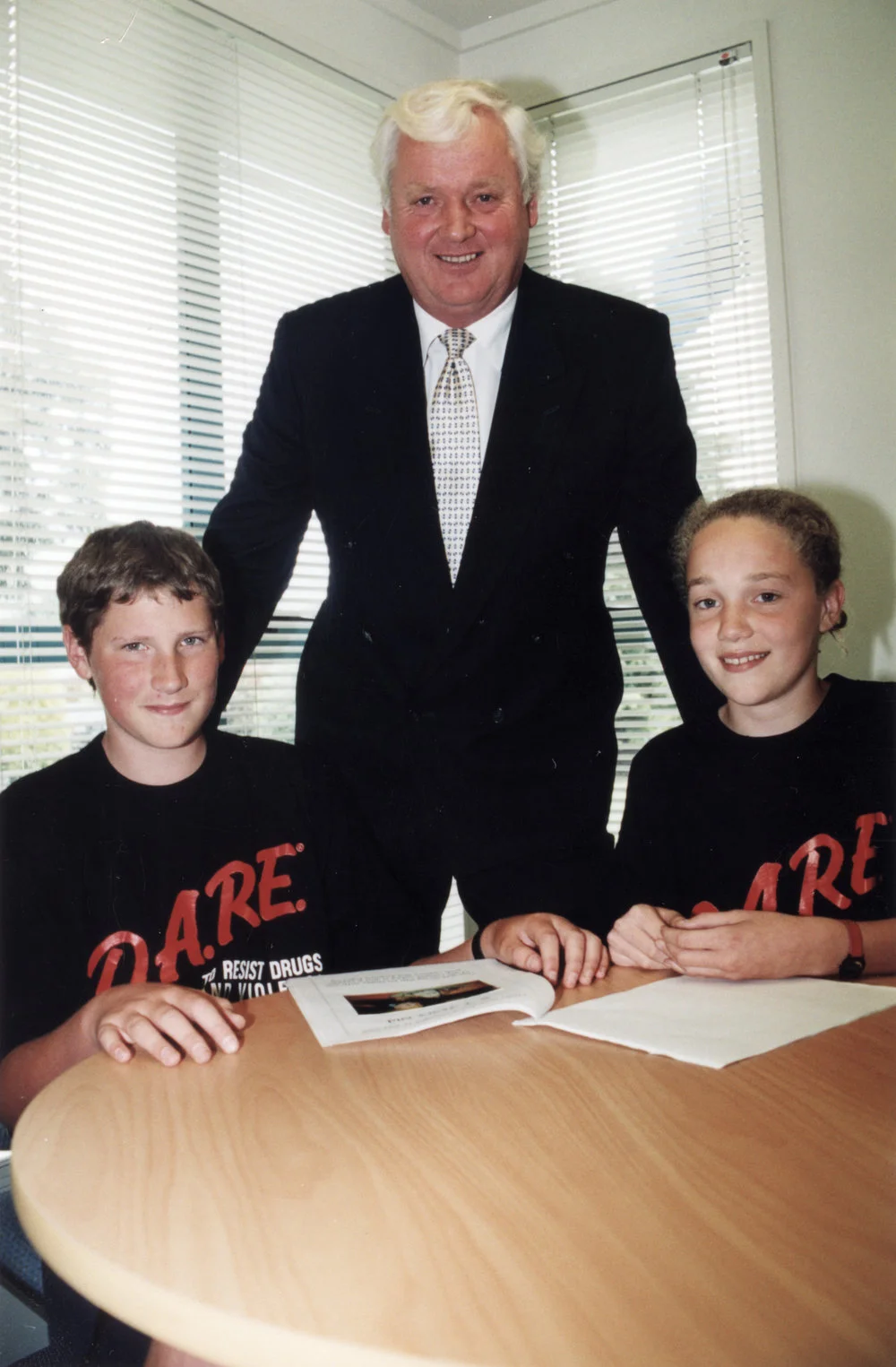 Drug Abuse Resistance Education Programme (DARE); Fergusson Intermediate; Malcolm Smith, from sponsor Heretaunga Rotary.