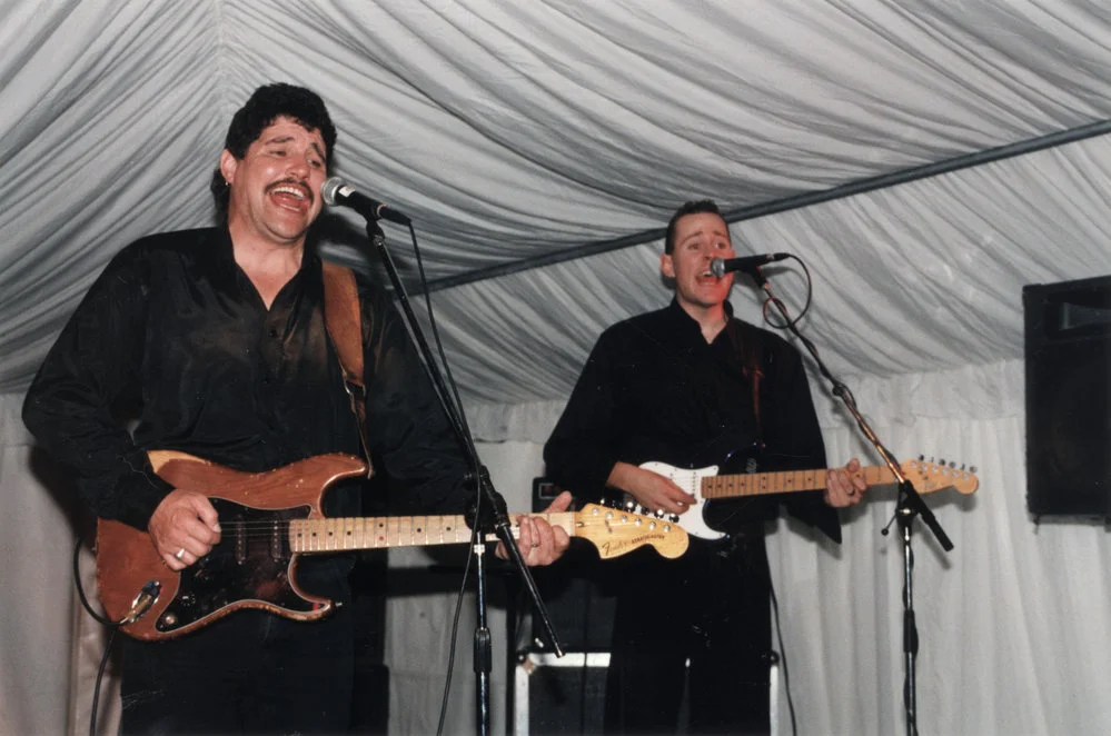 Millennium New Year, Cossie Club; Mark Southon and son Steve.