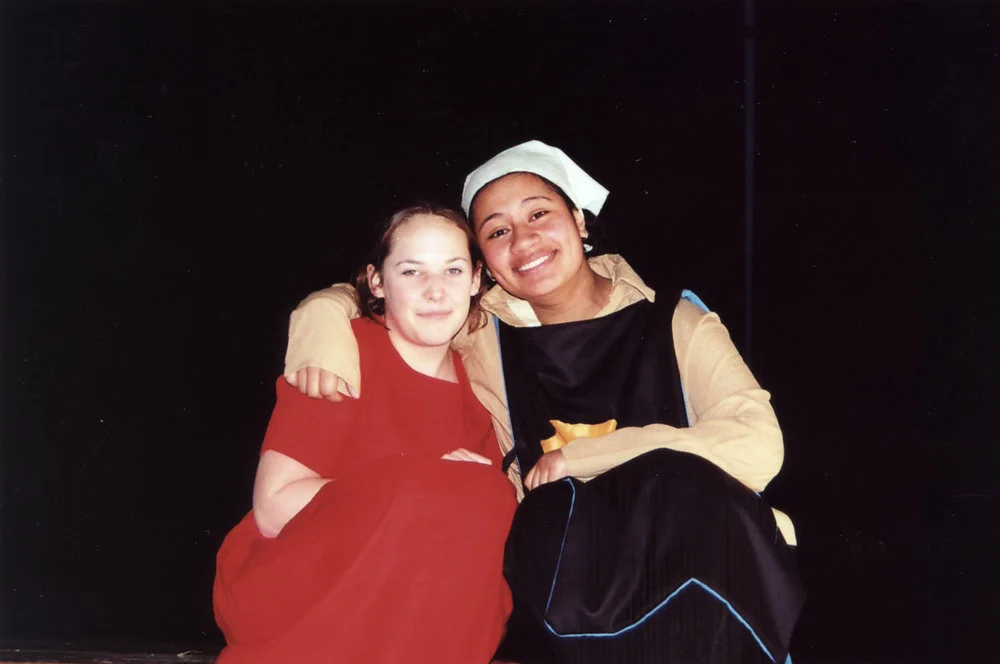 Upper Hutt College production; "'The Warrior Virgin"; Stephanie Haak, 'Meg'; Tai Ierome, 'Joan of Arc'.