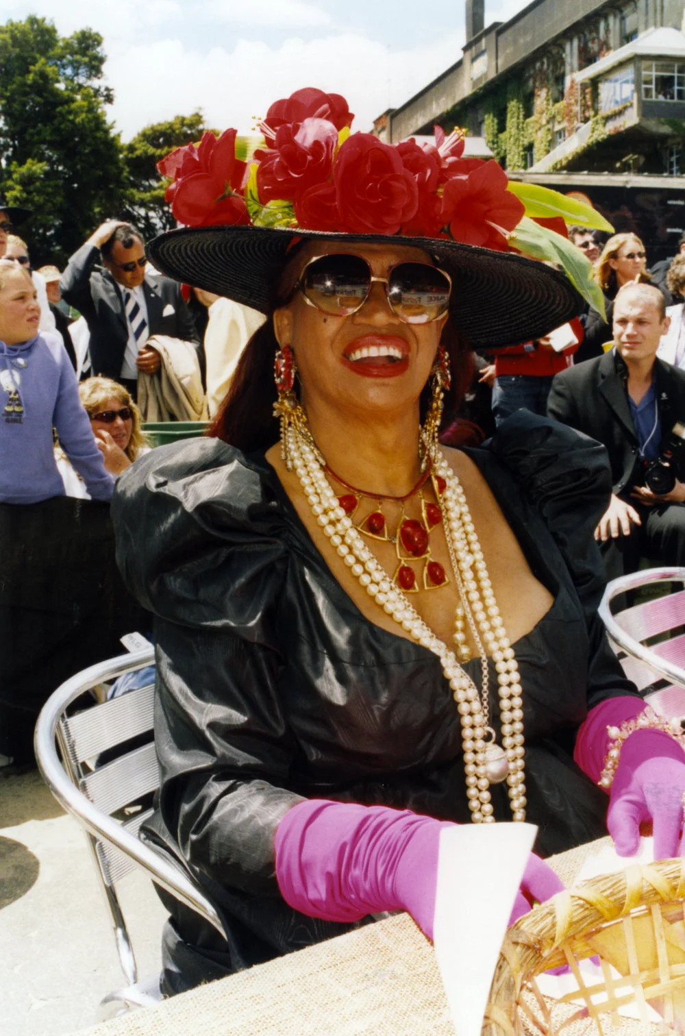 Trentham racecourse fashions 2003; judge; Carmen.