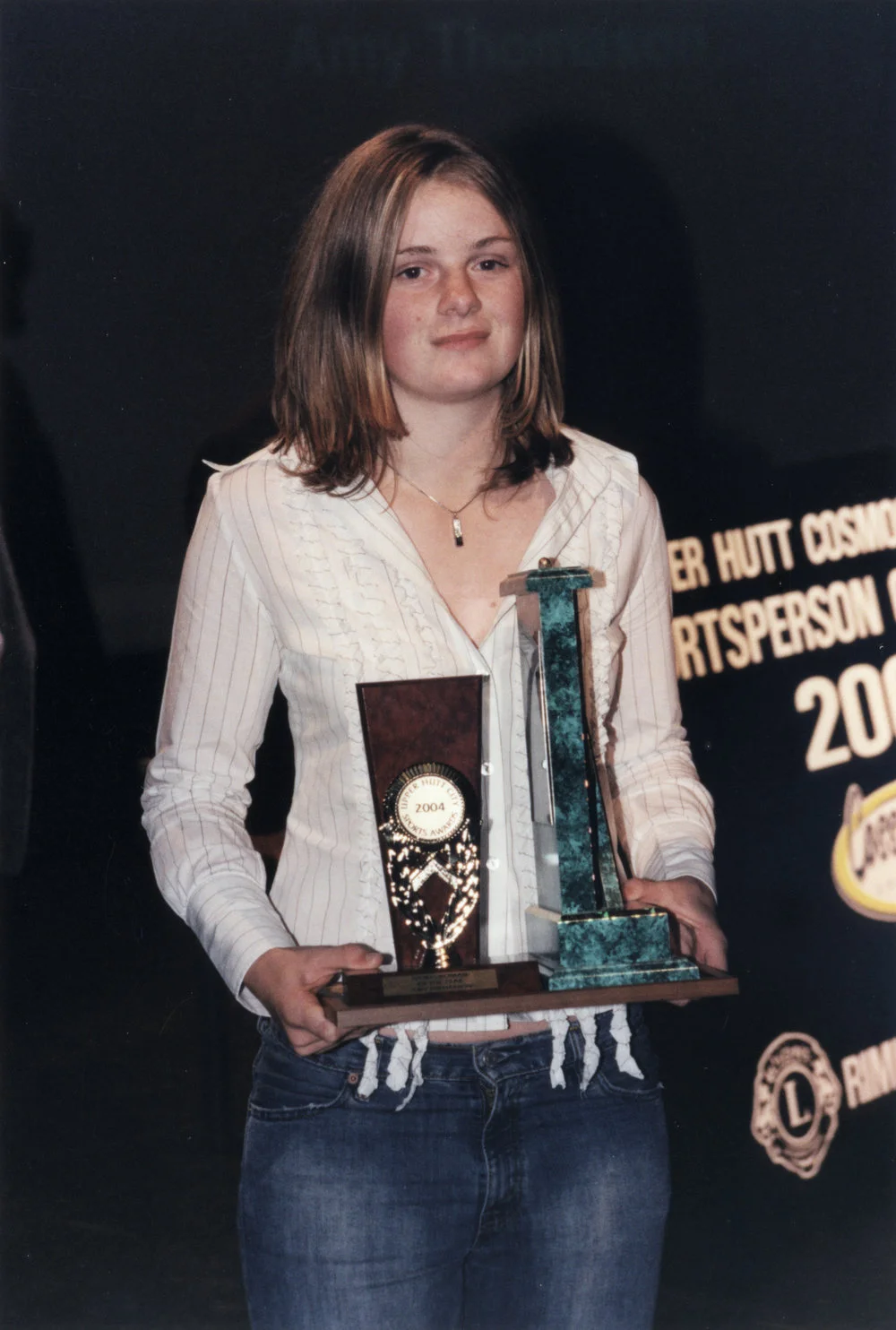Sportsperson of the Year awards 2003; Amy Thomason, 15, karate; sportswoman of the year.