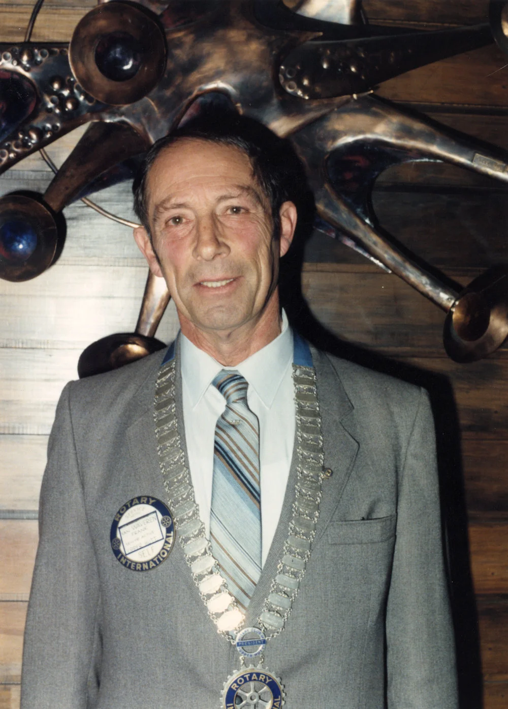 Eric Wood collection; Rotary; president 1985-1986; Frank van Waveren; former production controller, Dunlop