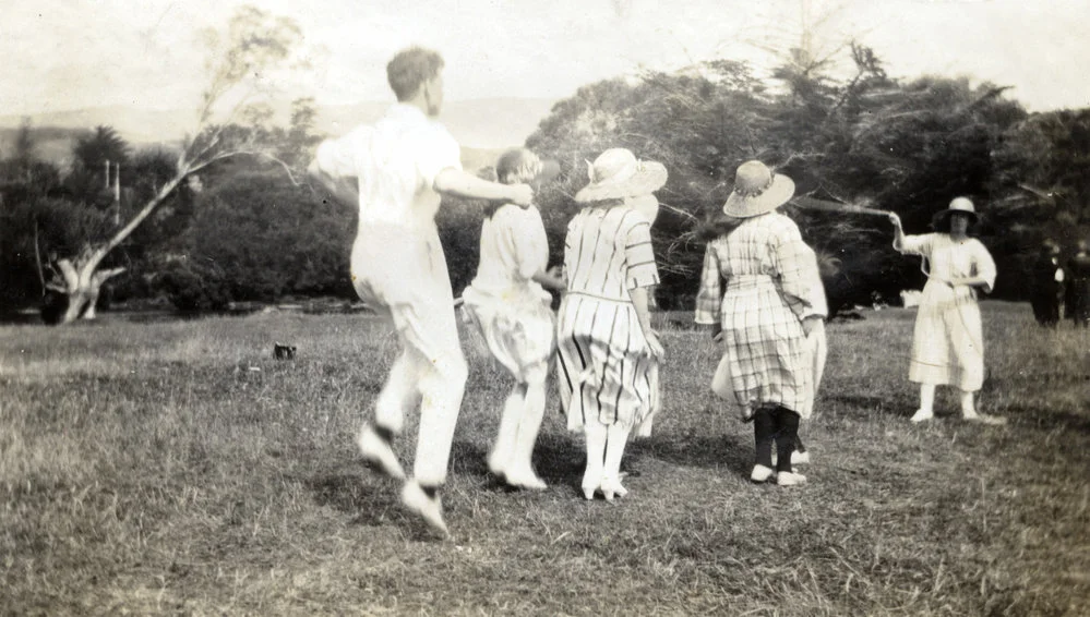 Children playing Jump Rope; circa 1920s