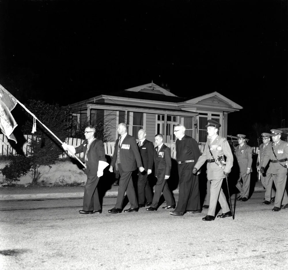 Anzac Day 1970; Dawn Parade.