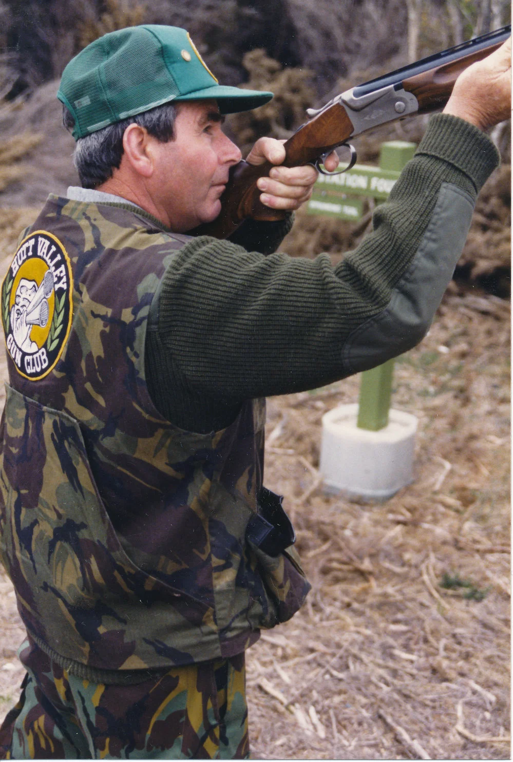 Hutt Valley Gun Club; Keith O'Riley, field simulation shoot organiser.