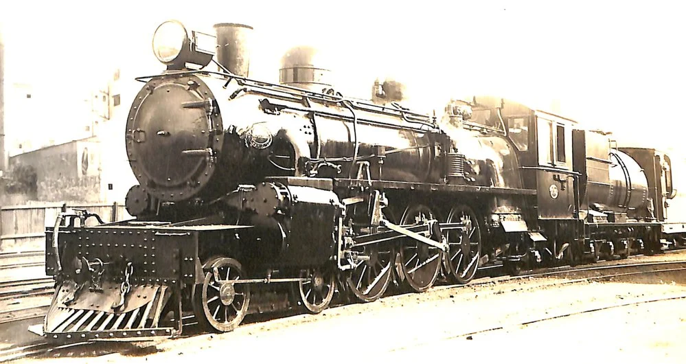 New Zealand Railways locomotive, Ab 4-6-2 class; number illegible