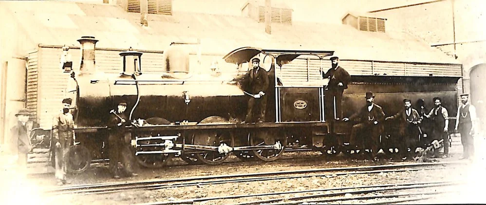New Zealand Railways locomotive, J 2-6-0 class; number illegible