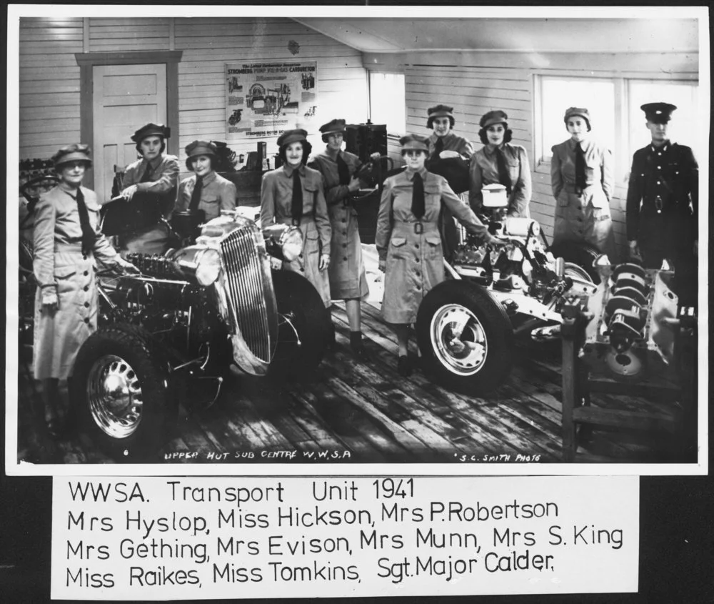 Women's War Service Auxiliary Transport unit members, 1941.