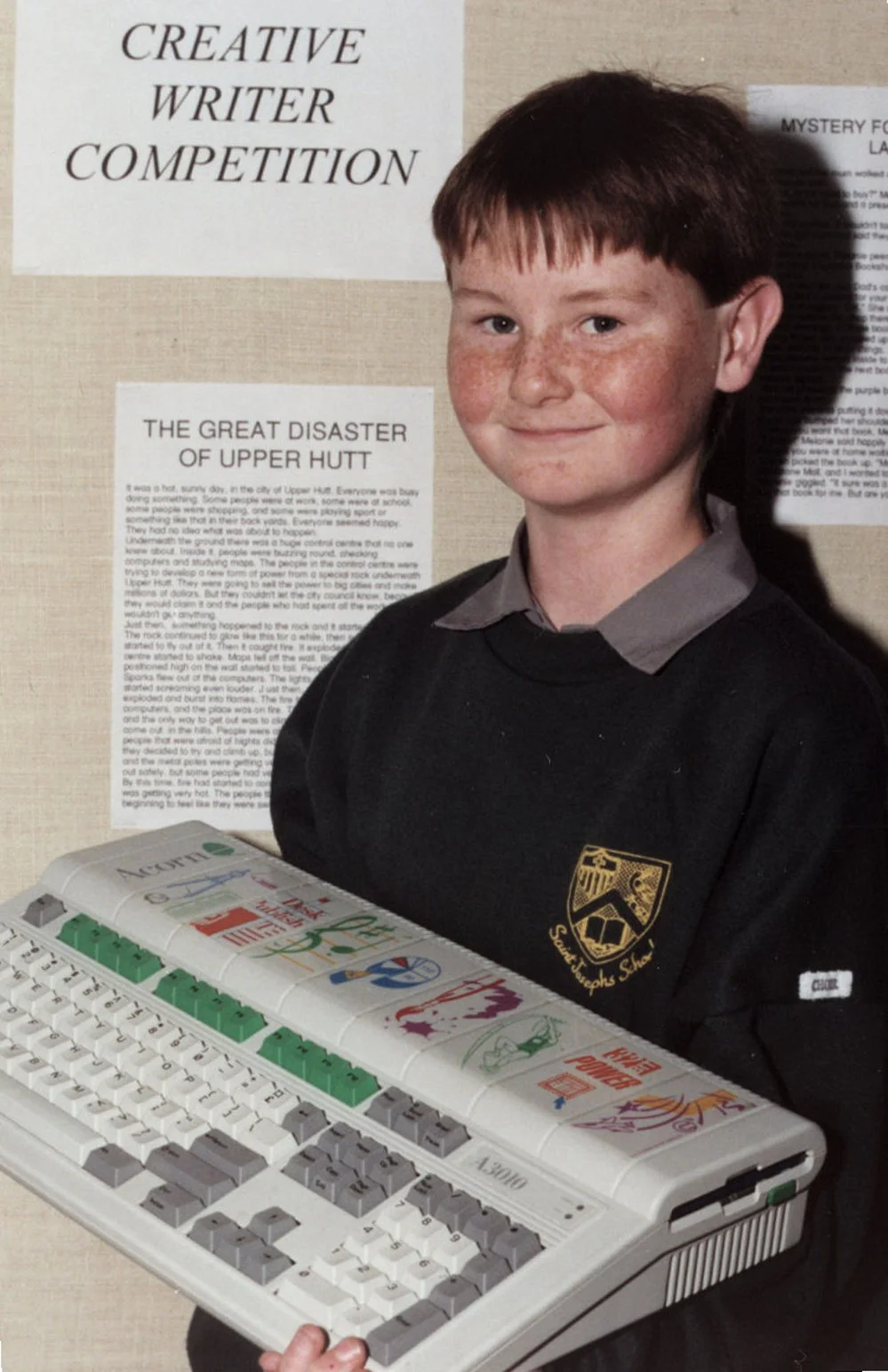 Maidstone Mall; writing contest winner Andrew McCauley.