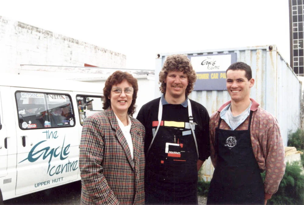 The Cycle Centre; Beverley Elliot, Andrew Hanlon and Matt Blair; fourth anniversary.