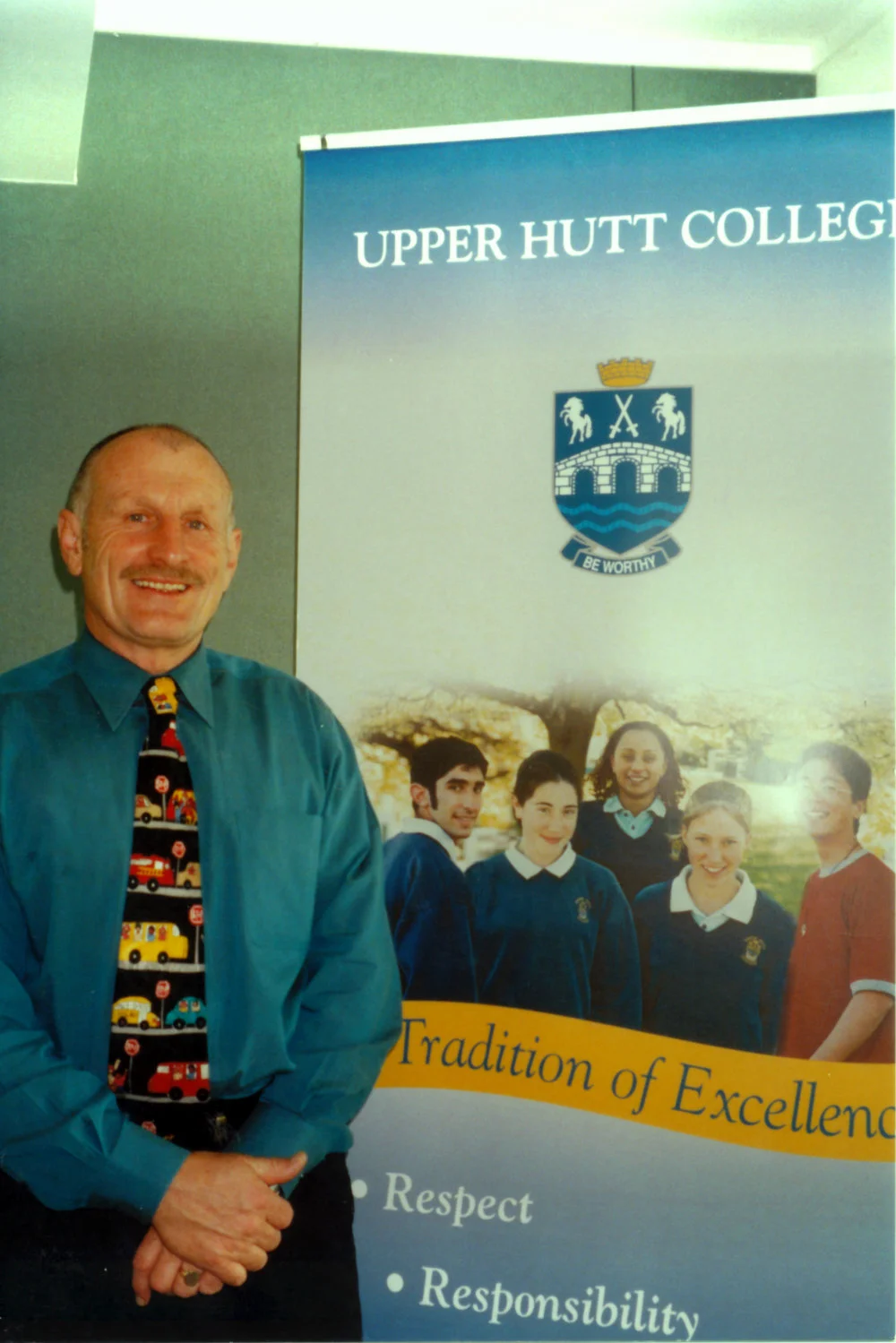 Upper Hutt College staff; principal Peter Lee farewelled
